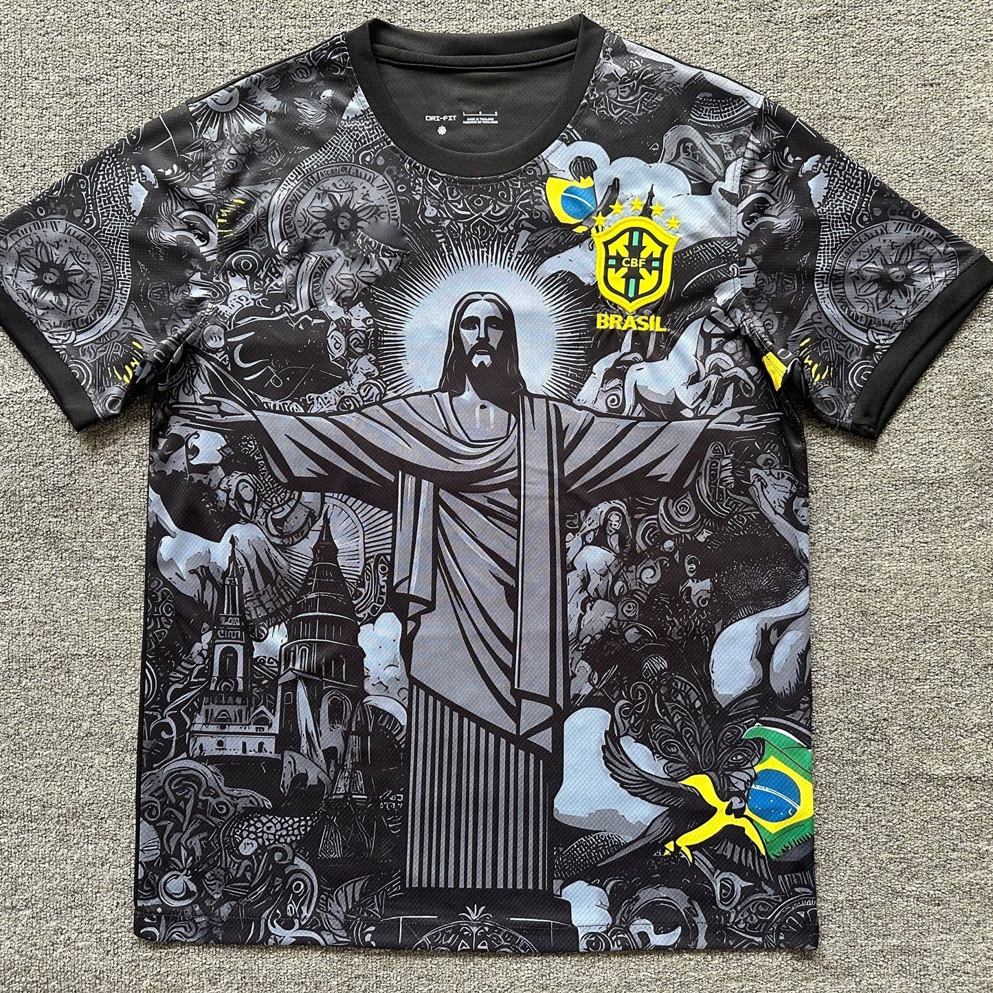 Maillot Brésil Christ Concept Noir 24/25