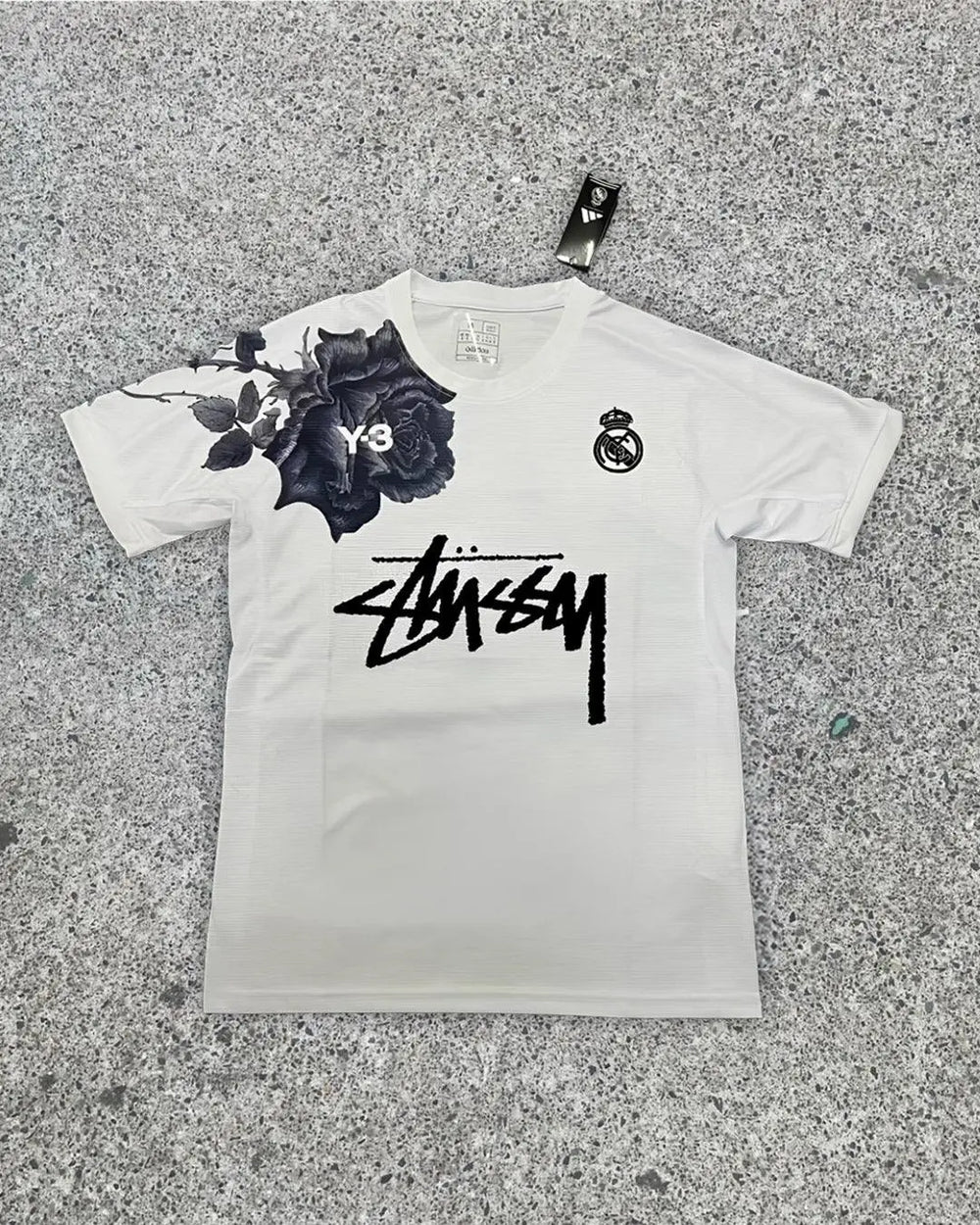 Maillot stussy X Y3 Real Madrid