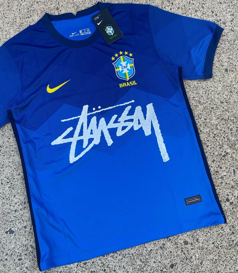 Maillot de foot du bresil concept X stussy