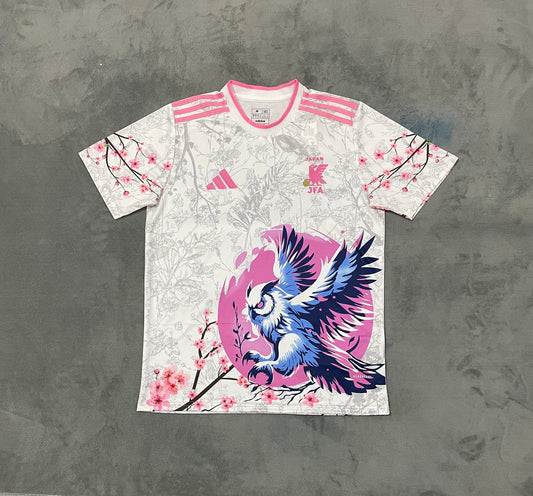 Maillot Japon Spécial Oiseau Rose et bleu 24/25