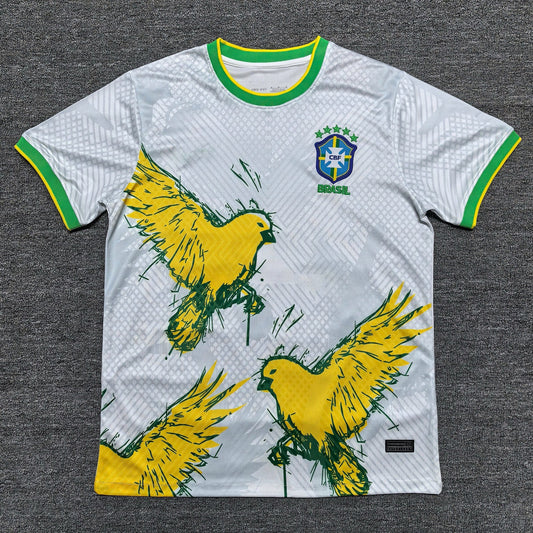 Maillot Brésil Concept oiseaux jaune 23/24