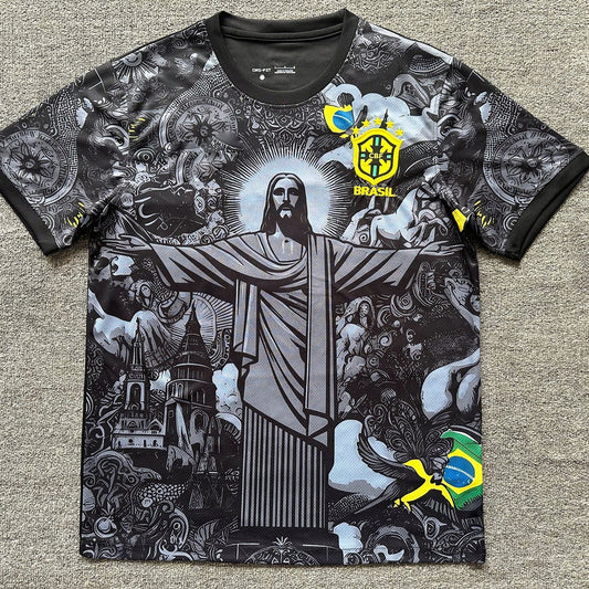 Maillot Brésil Christ Concept Noir 24/25